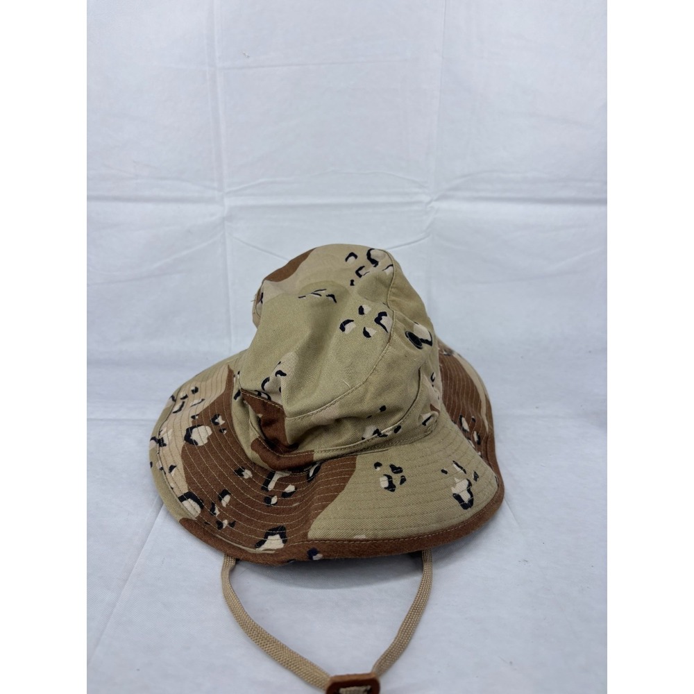 US Army Desert Boonie Hat Camouflage Sun Hot Weather 6 7/8 NWOT Chocolate Chip D